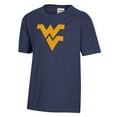 thumbnail image 2 of Youth  Heather Navy West Virginia Mountaineers Logo Comfort Wash T-Shirt, 2 of 3