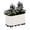 Milky White 150*60*70cm, variant on Accreate Rolling Planter Box w/Self-Watering Reservoir – Heavy Duty Galvanized Steel Garden Bed, Locking Wheels for Patio, Indoor & Outdoor Use – Mobility Friendly, No-Bend Design