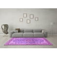 thumbnail image 3 of Ahgly Company Indoor Square Persian Purple Traditional Area Rugs, 3' Square, 3 of 4