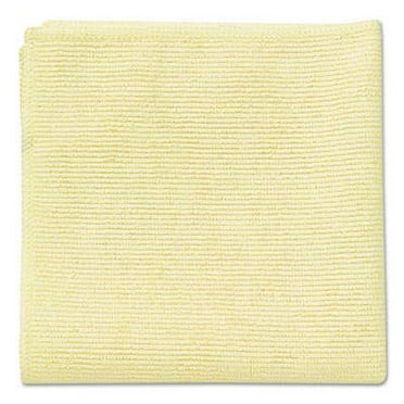 Microfiber Cleaning Cloths, 16 X 16, Yellow, 24/Pack