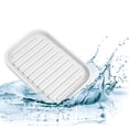 thumbnail image 5 of Soap Dish Soap Cleaning Storage Keep Soap Dry for Home Bathroom Kitchen Silicone Light Gray 13.5x9cm, 5 of 6