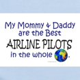 thumbnail image 2 of CafePress - Best Airline Pilots In The World Infant Bodysuit - Baby Light Bodysuit, Size Newborn - 24 Months, 2 of 4