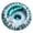 Sky Blue, variant on Christmas 3D Vortex Illusion Round Rug, Nonâ Optical Illusion Floor Mat, Winter Holiday Pattern Carpet for Xmas Indoor Home Decor 100cm