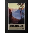 thumbnail image 2 of Vintage Apple Collection 13x18 Black Modern Framed Museum Art Print Titled - Australia_Blue, 2 of 5