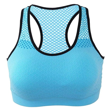 BSDJILFG 50% Clearance Off Sports Bars for Women  Women Sexy Wire Free Mesh Sports Underwear Yoga Running Quick Drying Vest Bra  Bra Tanks for Women