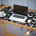 thumbnail image 3 of Long Mouse Pads for Desk,Black Halloween Bat Silhouettes Desk Mats on Top Of Desks, Desk Mouse Pad Extra Large with 3mm Non-Slip Base and Stitched Edge for Gaming,Office,Work,Home 35.4"x15.7", 3 of 6
