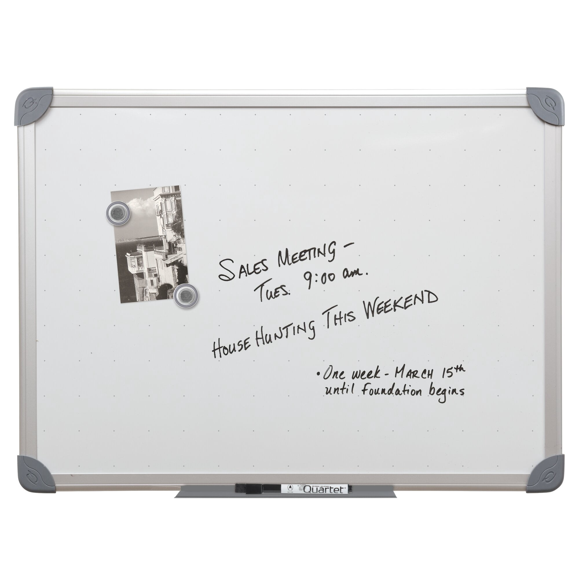 Quartet Magnetic Dry-Erase Board Value Pack, 17" x 23", Euro Frame - 2-Pack