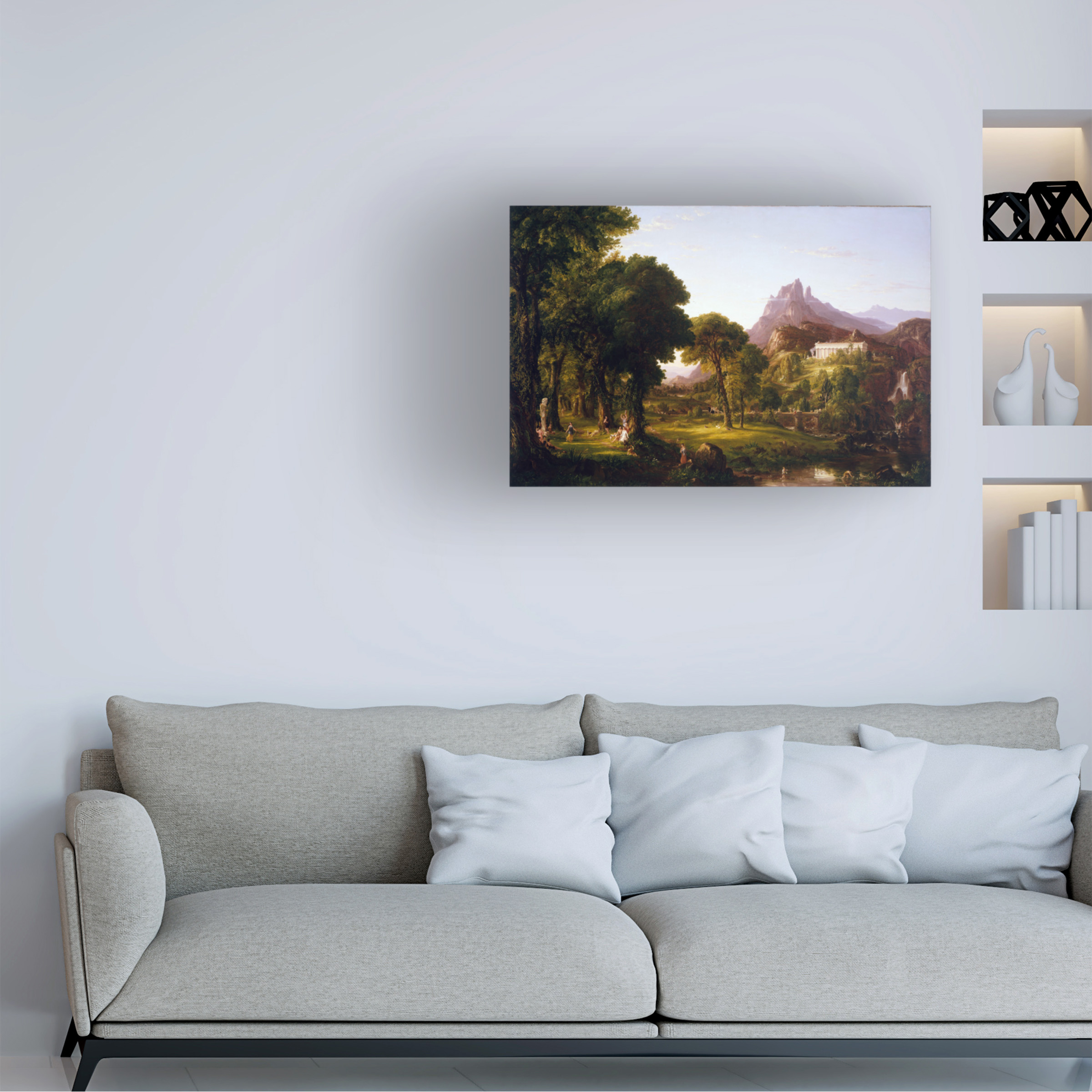 Trademark Fine Art Thomas Cole Dream Of Arcadia Canvas Wall Art - 16x24