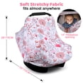 thumbnail image 2 of Rquite Fundas para Asientos de Coche para Bebés, Funda para Portabebés para Asiento de Coche para Bebés, Funda de Lactancia Transpirable para Lactancia Materna, Funda Elástica para Asiento de Coche pa, 2 of 5