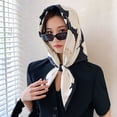 thumbnail image 4 of Shenmeida Women Twill Simulation Silk Feeling Square Hair Wrapping Square Headscarf Female Headwear, 4 of 7