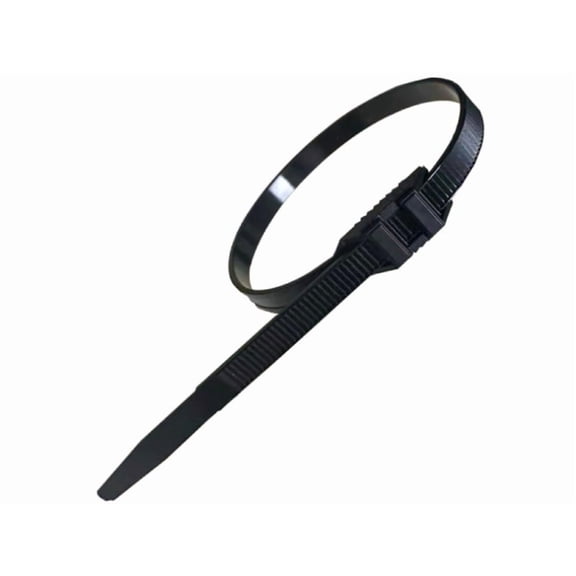 Kable Kontrol Low Profile Zip Ties - 7" - 88 lbs - Black -100 Pcs/Pack