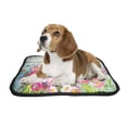thumbnail image 2 of PKQWTM Floral Landscape Romantic Pink Purple Flower Field Pet Dog Cat Bed Pee Pads Mat Cushion Potty Dogsblankets Crate Bed Kennel 20x24 inch, 2 of 3