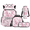 American Salamander Book, variant on XYZCANDO Shark Splash Attack Kids Backpack Set 4 Pcs Set with Bookbag Lunch Box Stationery Organizer Cup Protector Compatible with Outdoor Travel