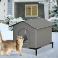 thumbnail image 4 of Outdoor Cat House Weatherproof, Insulated S for Outdoor/Indoor Cats, Warm Shelter with Removable Soft Mat, Easy to Big Bed, 4 of 9