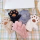 thumbnail image 2 of Guantes de mujer de invierno nuevos y bonitos para estudiantes, de terciopelo grueso con dedos completos y dibujos animados, guantes cálidos para ciclismo, 2 of 6