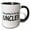 Black/White, variant on 3drose, Im Going to Be an Uncle Black, 11oz Two-tone Green Mug