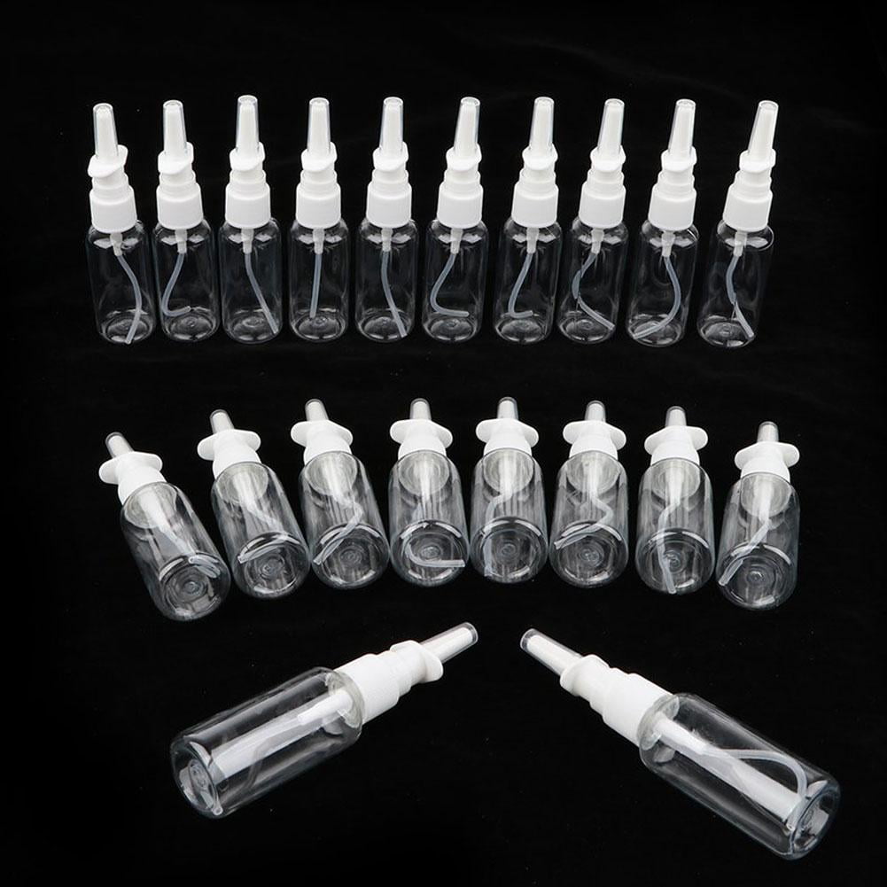 Empty Plastic Nasal Spray Bottles Pump Sprayer Mist Nose Spray Bottle New R7L5