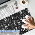 thumbnail image 4 of Long Mouse Pads for Desk,Black Tarot Moon Moth Pattern Desk Mats on Top Of Desks, Desk Mouse Pad Extra Large with 3mm Non-Slip Base and Stitched Edge for Gaming,Office,Work,Home 35.4"x15.7", 4 of 6