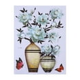 thumbnail image 2 of Moocorvic 3D Watercolor Vase Wall Stickers, White Ceramic Vases 3D Wall Decals for Living Room Dining Room Bedroom Decor, Creative DIY Botanical Wall Art Mural Decoration, 2 of 2