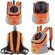 thumbnail image 2 of BRILLAR Mochila transportadora para perros pequeños, bolsa de viaje para mascotas transpirable e impermeable con diseño frontal, aprobada por aerolíneas para senderismo al aire libre, 2 of 5