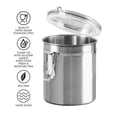 thumbnail image 5 of Set of 4 Stainless Steel Clamp Canisters w/ Clear Lids (26, 36, 47, 62 oz), 5 of 8