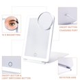 thumbnail image 4 of Espejo LED plegable para maquillaje de viaje Mocado, 5 x 7 pulgadas, blanco, 4 of 9
