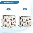 thumbnail image 4 of FORMRS 15"-15.6" Laptop Sleeve Protective Case Soft Carrying Quilted Computer Bag Cover, Christmas Plaid Deer, 4 of 7
