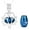 Blue, variant on Silver Plated Hollow Lotus Cremation Jewelry for Ashes Pendant - Lotus Urn Necklace with Mini Keepsake Urn Memorial Ash Jewelry for Women Men-Forever in My Heart Ash Jewelry