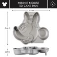 thumbnail image 6 of Farberware Disney Minnie Mouse 3D Cake Pan Gray, Dishwasher Safe and Oven Safe to 450°F, Gray, 6 of 8
