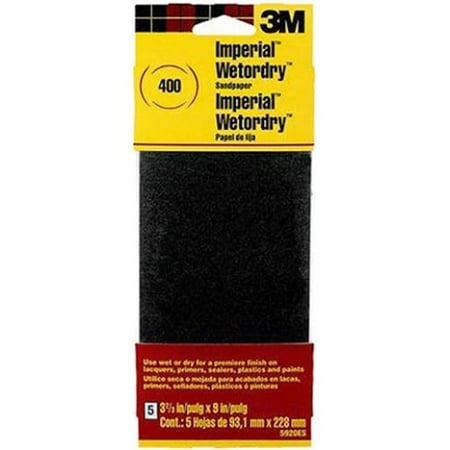

3M 5920ES 3.66 x 9 in. 400 Grit Sandpaper - Pack of 5
