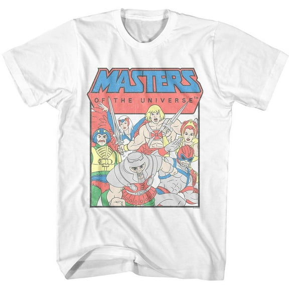 Masters Of The Universe Good Guys White Adult T-Shirt M