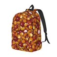 thumbnail image 2 of Balery Almond Nuts Vintage Canvas Backpack for Men and Women - Large Capacity, Durable Travel Laptop Bag for School, Work, Hiking, and Outdoor Activities, 2 of 7