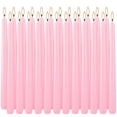 thumbnail image 1 of Velas cónicas Wfmolcand, color rosa, 24 unidades, 25 cm, sin goteo, 8 horas de combustión, 1 of 7