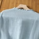 thumbnail image 4 of mfyjkho Tops Y Blusas Para Mujer, Camisa De Manga Corta Con Borde Negro Y Botones De Temperamento Tops De Gimnasio Para Mujer Xl, 4 of 8