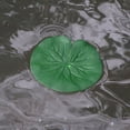 thumbnail image 2 of Unique Bargains 9pcs Garden Ponds Pool Decoration Artificial Lotus Leaves Green 3.9', 2 of 7