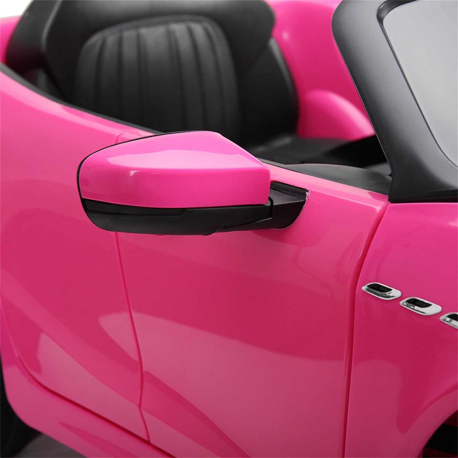 CIPACHO 12V Kids Ride On Car with 2.4G Remote Control,Battery Powered Electric Ride On Vehicle Double Doors, Pink