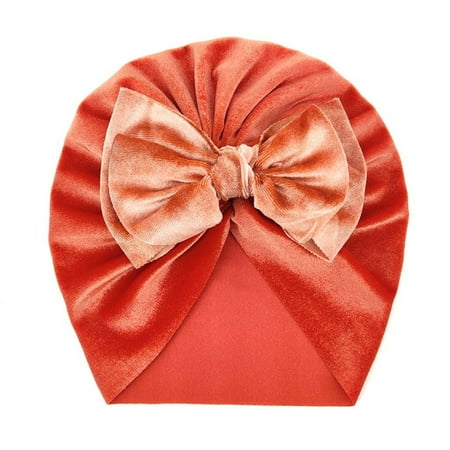

Winter Hat Tie Dyed Stretch Cap Beanie Bowknot Elastics Turban