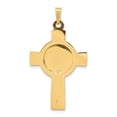 thumbnail image 3 of 14K Yellow Gold Cross St. Michael Medal Pendant Jewelry, 3 of 4