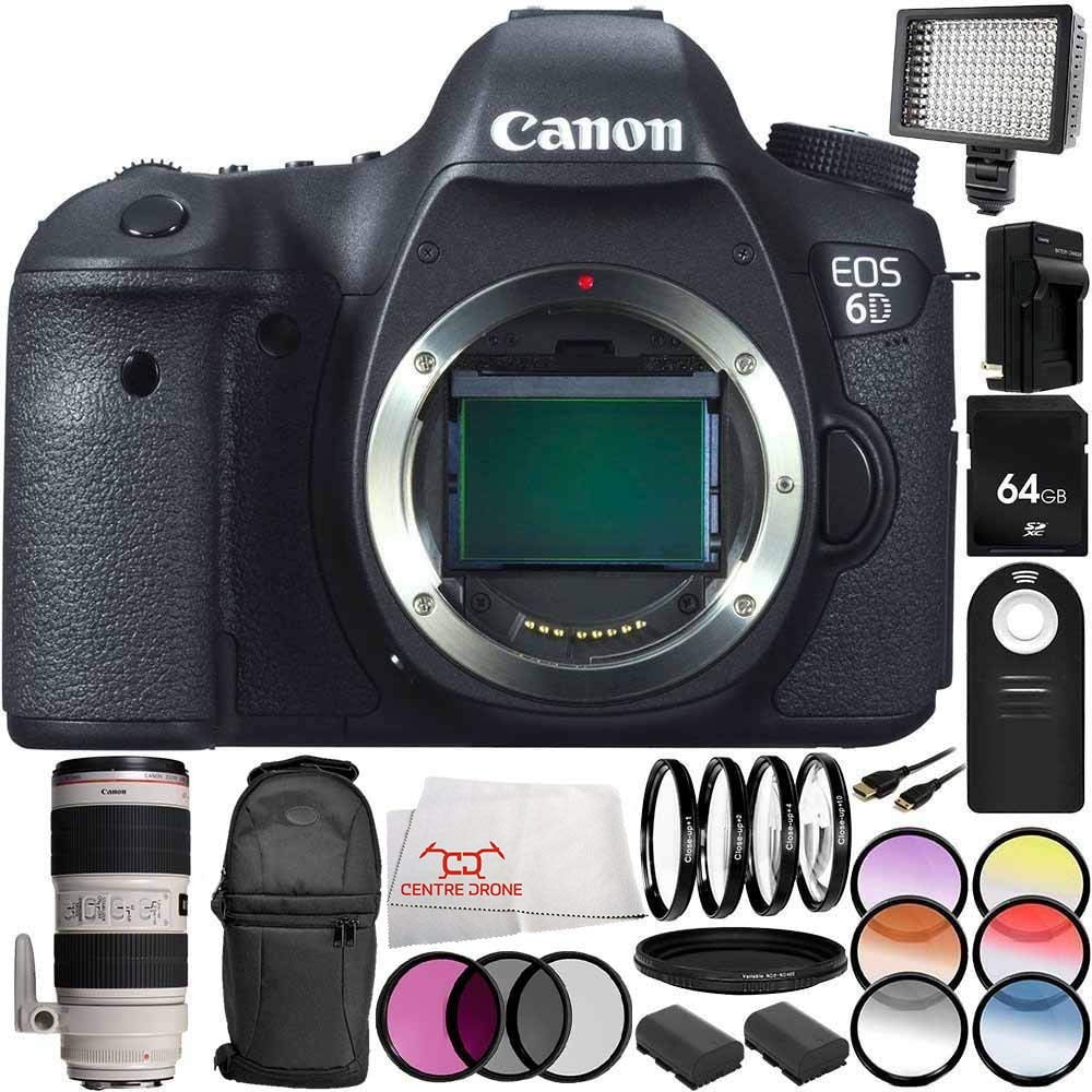 Canon EOS 6D DSLR Camera 23PC Accessory Kit International Version (No