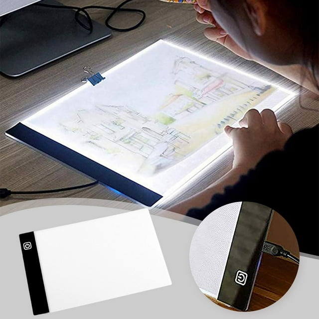 Tablette Lumineuse LED A4 - Mince, 3 Modes, Tableau de Tracé à Intensité Réglable pour Kits de Peinture 5D, Alimentée par USB, Portable, Luminosité Réglable, Applicable aux Forages Complets et Partiels, Art et Artisanat