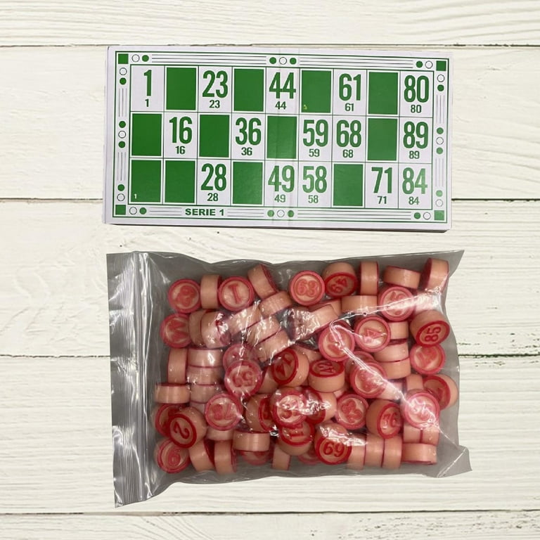 Classic Bingo Game Set - 72 Cards, 90 Numbered Balls, Crank Handle Machine, Family Game Night