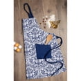 thumbnail image 2 of DII Modern Style 100 Percent Cotton Damask Apron in Nautical Blue, 2 of 3