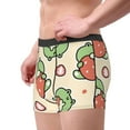 thumbnail image 4 of Disketp Frog Hold Strawberry Men'S Boxer Briefs,Soft And Breathable Cotton Underwear With Comfortflex Waistband, 4 of 8