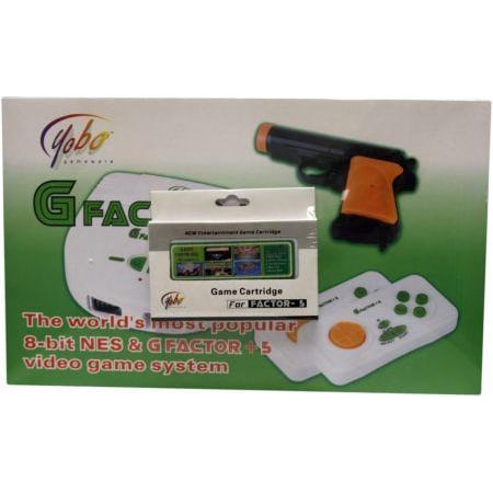 - Plug and Play Factor-5 Video Game System: NES/SNES Replica with 5 Games and Light Gun