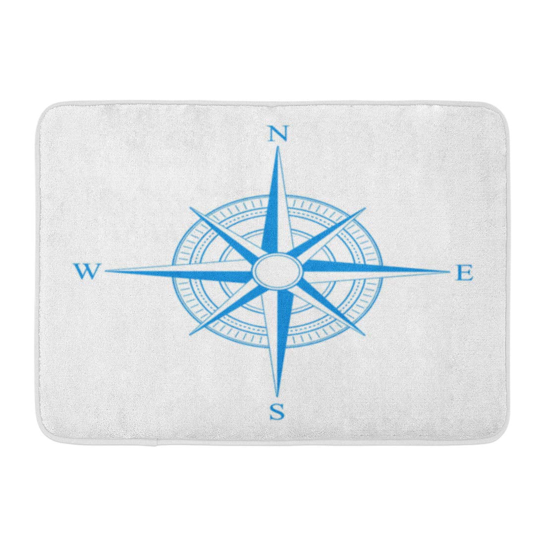 Non-Slip Comfort Office Standing Cushioned Rug Home Decor Indoor Outdoor Vintage Nautical Anchor Lighthouse Compass Kitchen Floor Mat 39 x 20 