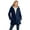 Navy, variant on Woman Within Plus Size Sherpa-Lined Hooded Parka