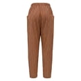thumbnail image 6 of ibiyuan Travel Pants Women Wide Leg Palazzo Pants for Women Dressy Cropped Trousers Drawstring Lounge Pants Women for Work Lounge, 6 of 6