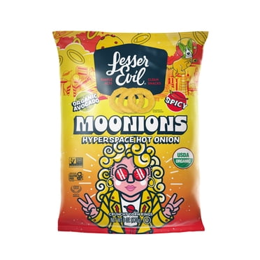 LesserEvil Moonions, Hyperspace Hot Onion, 6oz
