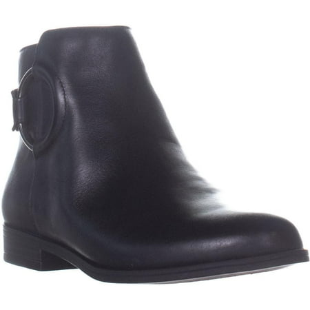 Size 6 M Alfani Women's Step 'N Flex Avvia Leather Booties, Created for Macy's Women's Shoes