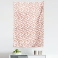 thumbnail image 1 of Coral Tapestry, Leaves Florets Petals Pattern in Watercolor Paint Pastel Colored Picture Print, Fabric Wall Hanging Decor for Bedroom Living Room Dorm, 5 Sizes, Coral, by Ambesonne, 1 of 1
